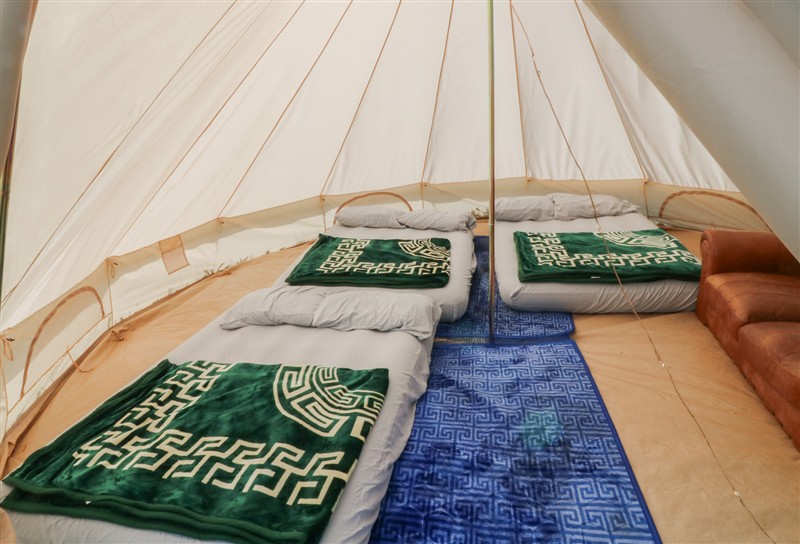 Bell Tent Three, Holmesfield near Dronfield, Peak District & Derbyshire Dales sleeps 8 people