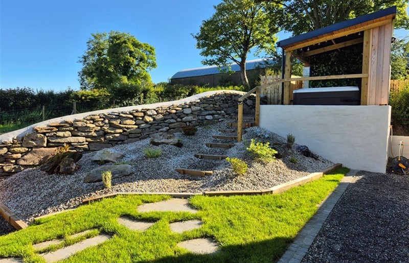 The hot tub at Annie's Farm Cottage, Near Londonderry, Northern Ireland, County Londonderry