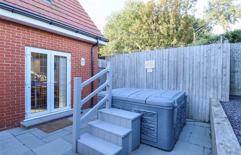 The hot tub at Beach Lodge, Skegness, Lincolnshire