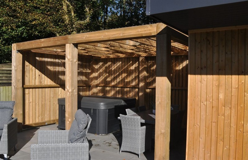 The hot tub at Berisal, Challock, Kent