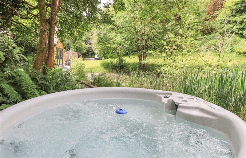 The hot tub at Bracken Ground, Coniston, Lake District