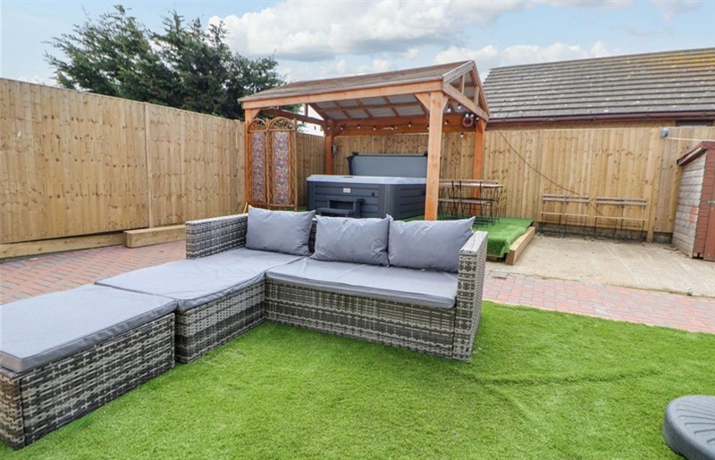 The hot tub at Brimrod, Talacre, Flintshire