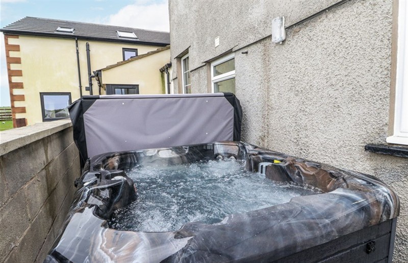 The hot tub at Daisy Cottage, Near Wigton, Cumbria