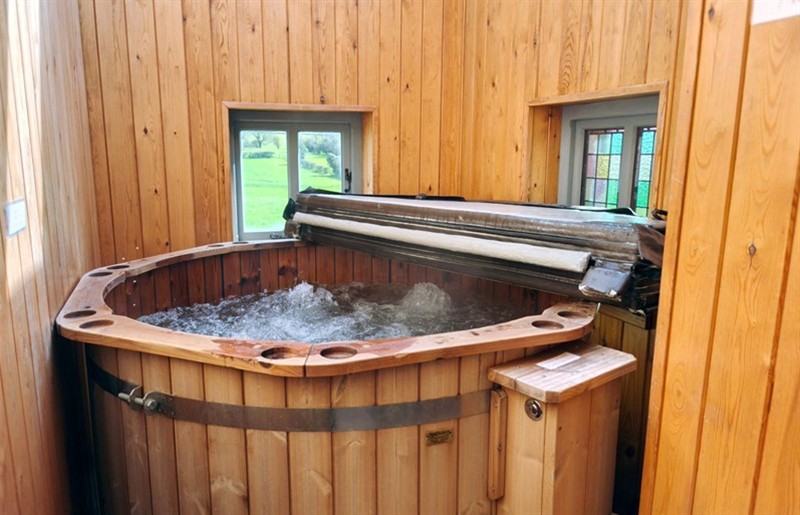 The hot tub at Kaber Chapel, Kaber near Kirby Stephen, Cumbria