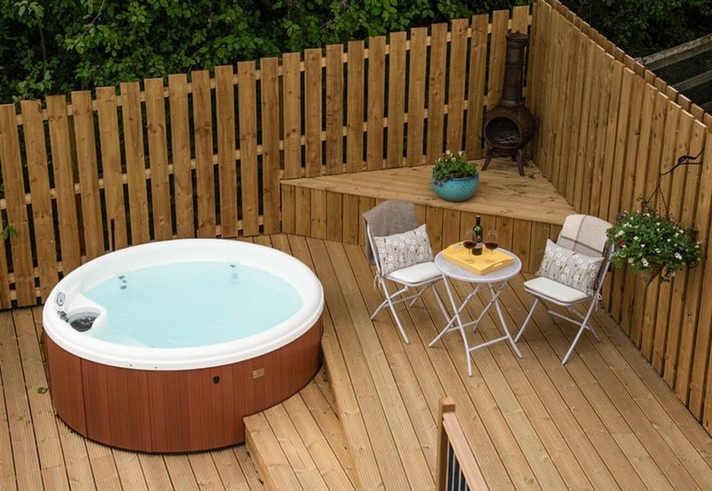 The hot tub at Tanar View, Glen Tanar, near Aboyne