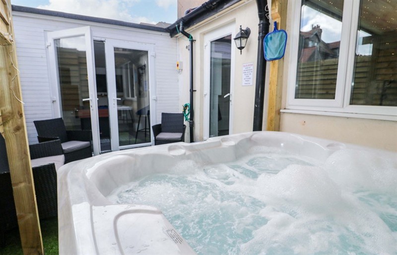The hot tub at The Causeway, Llandudno, Conwy