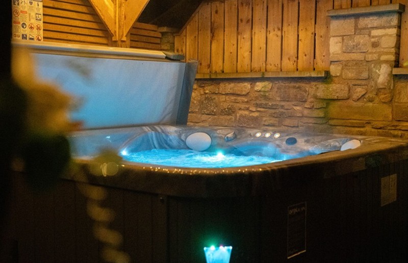 The hot tub at The Newland, Widdrington, Northumberland