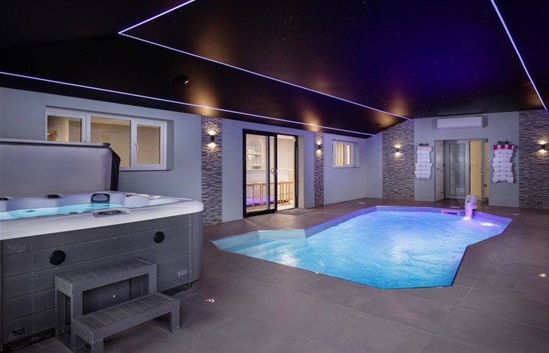 The hot tub at Wind Farm, Lytham St. Annes, Lancashire